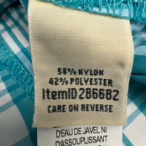 EUC Women's L.L. BEAN Nylon Long Sleeve Vented Shirt Plaid | Size M Reg. - Picture 8 of 9